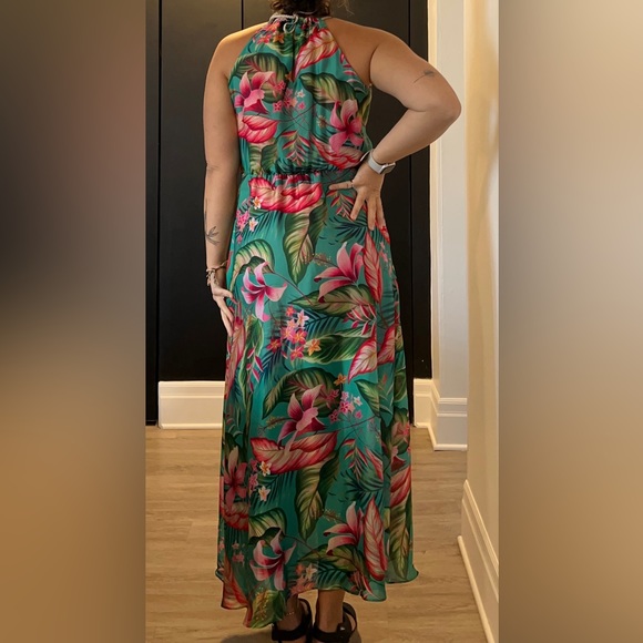 Flygirl - tropical Maxi Dress made in Italy new with tags - Picture 5 of 11